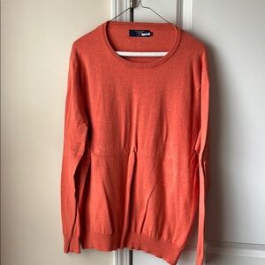 Orange Crew Neck Sweater